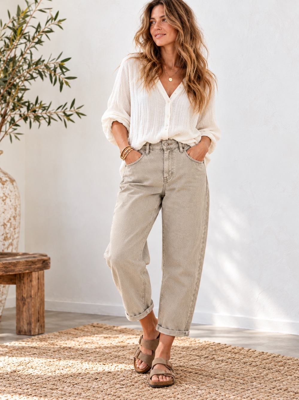 Citizens of Humanity Dahlia Bow Leg Baby Roll Jeans